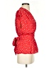 Max Studio 100% Polyester Red Short Sleeve Blouse Size S - photo 4