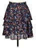 J.Crew 100% Polyester Floral Blue Casual Skirt Size 2 - photo 1
