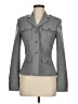 Theory Solid Gray Wool Blazer Size 6 - photo 1