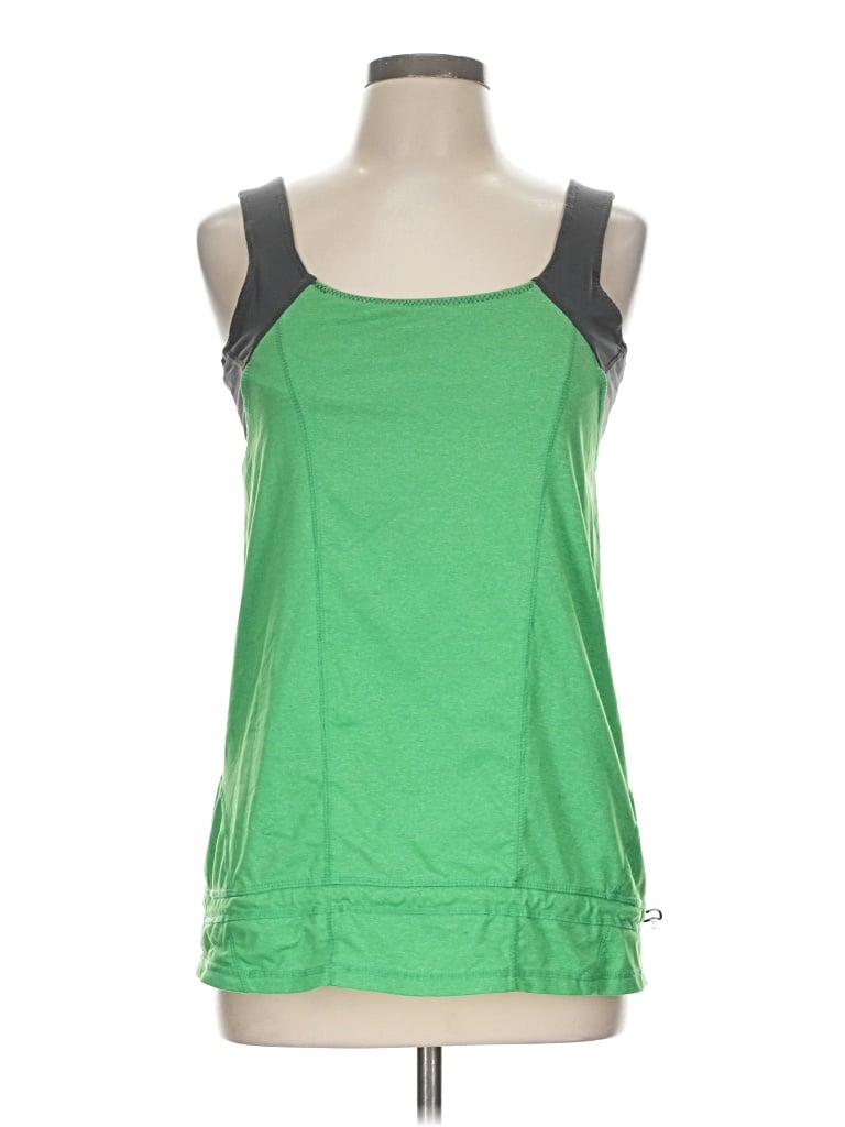 Pre-owned Kyodan Tank Top Green Strapless Neckline Tops