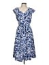 Perceptions Blue Casual Dress Size L - photo 1