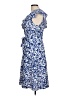 Perceptions Blue Casual Dress Size L - photo 5