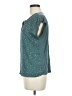 Papermoon 100% Polyester Polka Dots Teal Short Sleeve Blouse Size M (petite) - photo 5