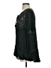 Cato 100% Rayon Black 3/4 Sleeve Blouse Size S - photo 5