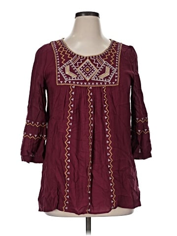 MONORENO 3/4 Sleeve Blouse (view 1)