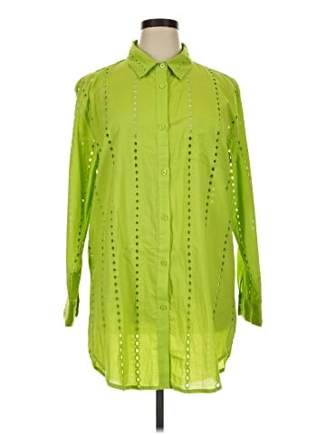 Milano 3/4 Sleeve Button-Down Shirt (view 1)