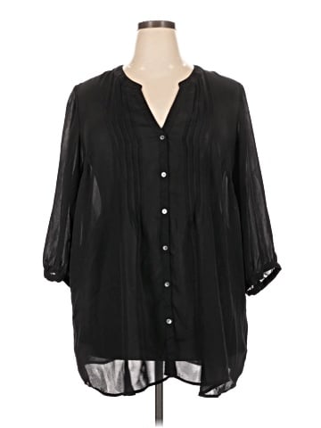 Lands' End 3/4 Sleeve Blouse (view 1)