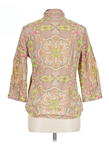 Lands' End 3/4 Sleeve Button-Down Shirt (view 2)