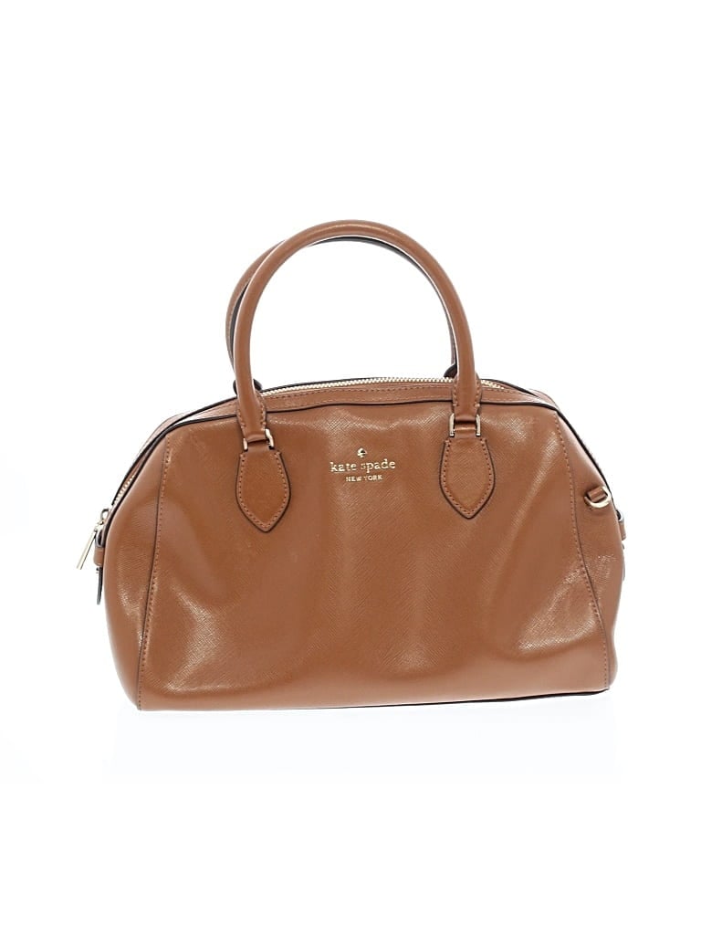 Pre-owned Kate Spade New York Leather Satchel In Tan