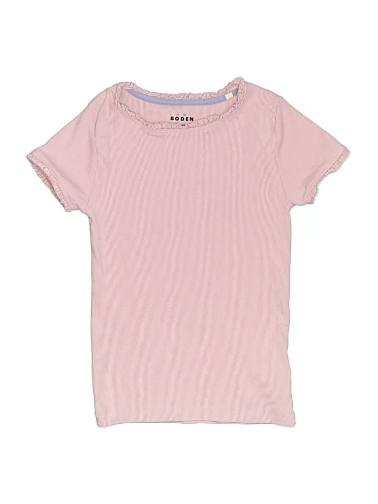 Pre-owned Mini Boden Kids' Short Sleeve T-shirt In Pink