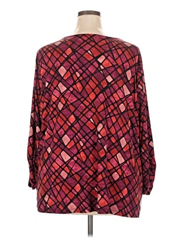 Susan Graver Long Sleeve Blouse (view 2)