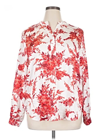 Anne Klein Long Sleeve Blouse (view 1)