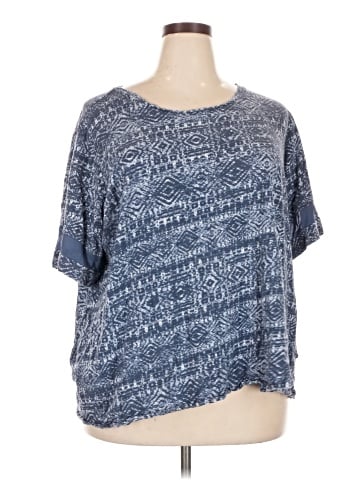 LOGO by Lori Goldstein Short Sleeve Top (view 1)