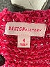 Design History 100% Polyester Hearts Pink Pullover Sweater Size 4 - photo 3