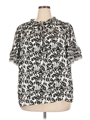 Max Studio Short Sleeve Blouse (view 1)