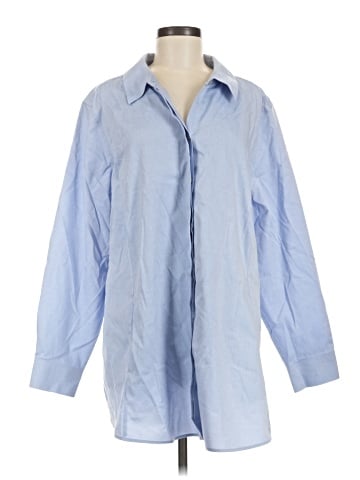 Foxcroft 3/4 Sleeve Button-Down Shirt (view 1)