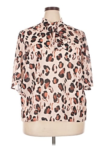 ELOQUII 3/4 Sleeve Blouse (view 1)