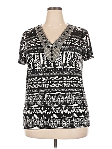 Lavish Short Sleeve Blouse (view 1)