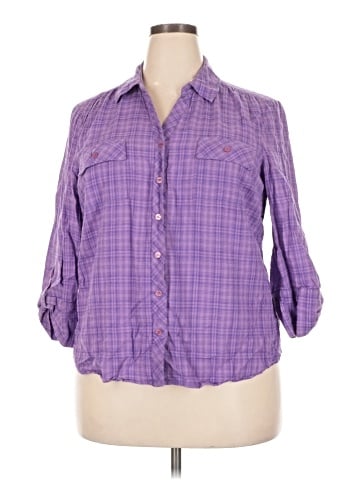 Croft & Barrow 3/4 Sleeve Button-Down Shirt (view 1)