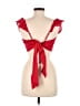 BCBGeneration Red Short Sleeve Top Size L - photo 2