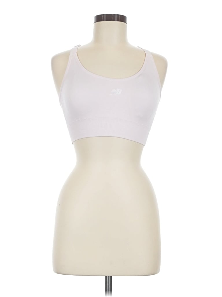 Pre-owned New Balance Sports Bra In White