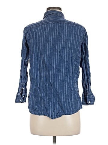 Lauren by Ralph Lauren 3/4 Sleeve Button-Down Shirt (view 2)