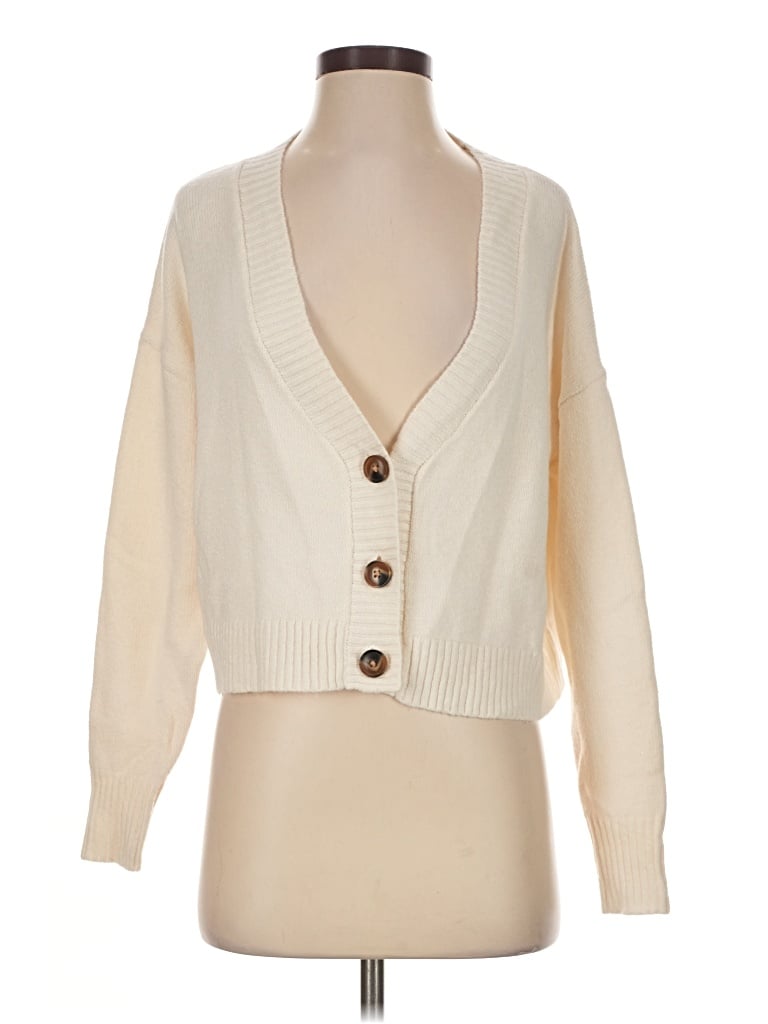 Pre-owned Wild Fable Cardigan Sweater In Ivory