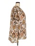 DR2 100% Polyester Paisley Brown Short Sleeve Blouse Size 2X - photo 4