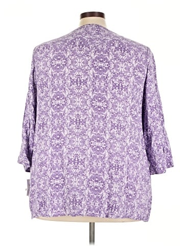 Croft & Barrow 3/4 Sleeve Blouse (view 2)