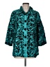 Ali Miles 100% Polyester Paisley Teal Coat Size M - photo 1