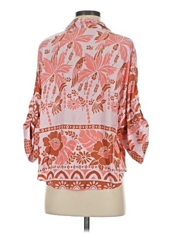 Rose + Olive 3/4 Sleeve Blouse (view 2)
