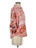 Rose + Olive 100% Polyester Orange 3/4 Sleeve Blouse Size S - photo 4