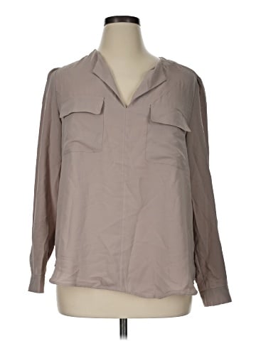 Jones New York Signature Long Sleeve Blouse (view 1)