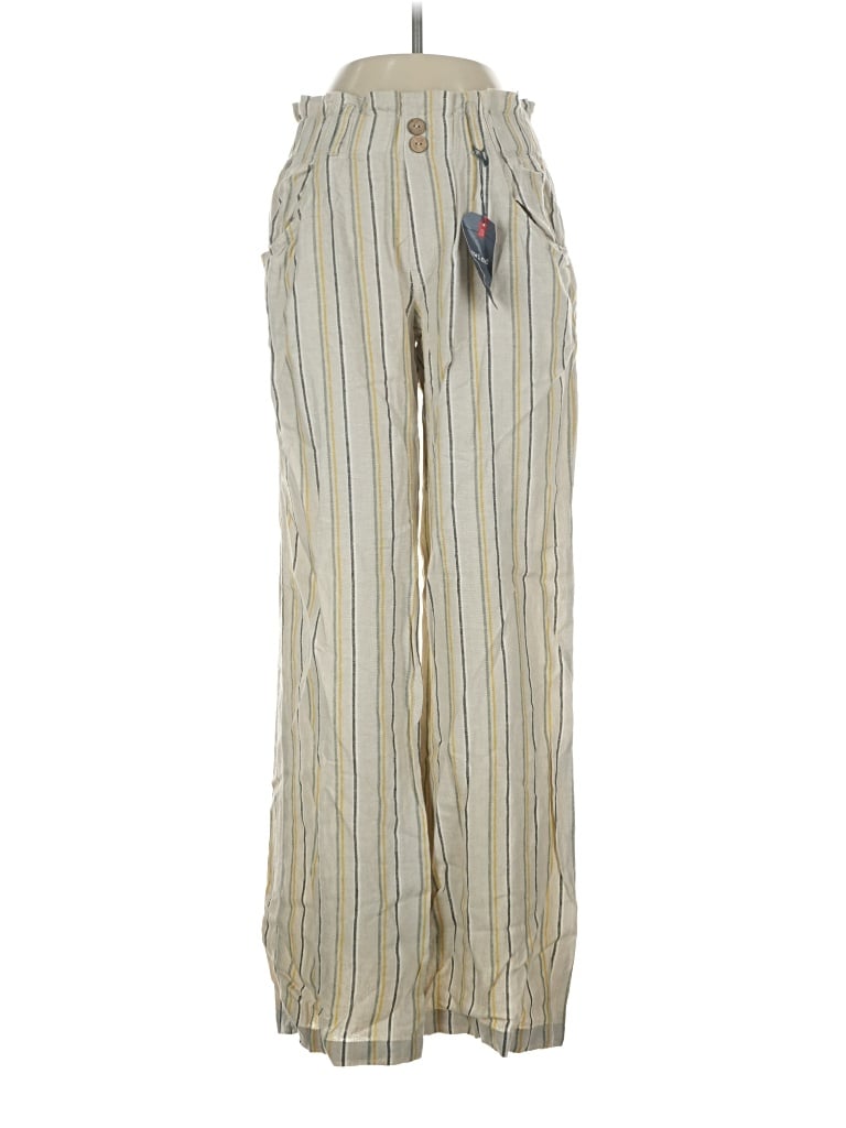 Pre-owned Rewind Linen Pants In Gold