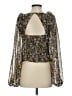 Free People 100% Polyester Black Long Sleeve Blouse Size S - photo 2