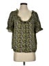 J.Crew 100% Polyester Green Short Sleeve Blouse Size S - photo 1