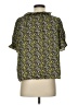 J.Crew 100% Polyester Green Short Sleeve Blouse Size S - photo 2