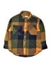 Zara Color Block Brown Long Sleeve Button-Down Shirt Size 7 - photo 1