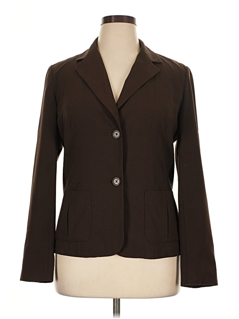 Pre-owned Rafaella Blazer Jacket In Brown