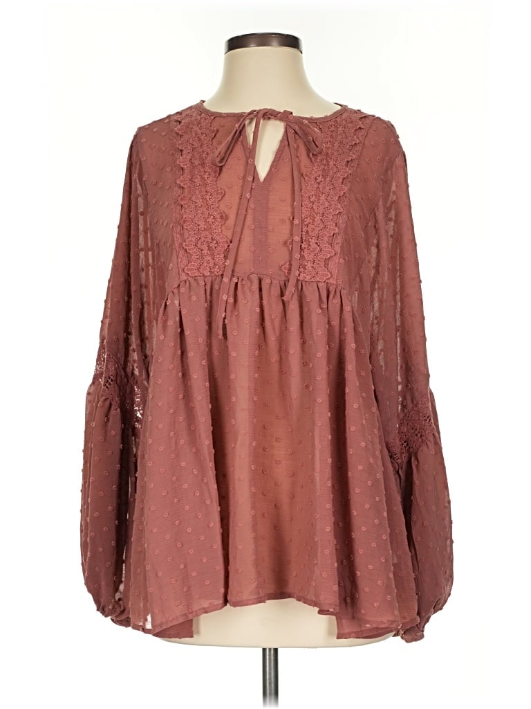 Pre-owned Easel Long Sleeve T-shirt In Brown