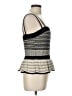Express Stripes Ivory Sleeveless Top Size L - photo 4