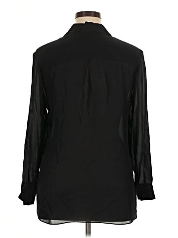 L'Agence Long Sleeve Silk Top (view 2)