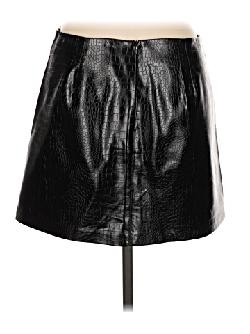MNG Faux Leather Skirt (view 2)
