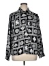 Notations 100% Polyester Paisley Silver Long Sleeve Blouse Size 16 - photo 1