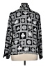 Notations 100% Polyester Paisley Silver Long Sleeve Blouse Size 16 - photo 2