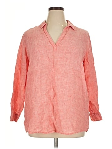 Tahari 3/4 Sleeve Button-Down Shirt (view 1)