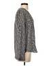 Express 100% Polyester Gray Long Sleeve Blouse Size S - photo 4