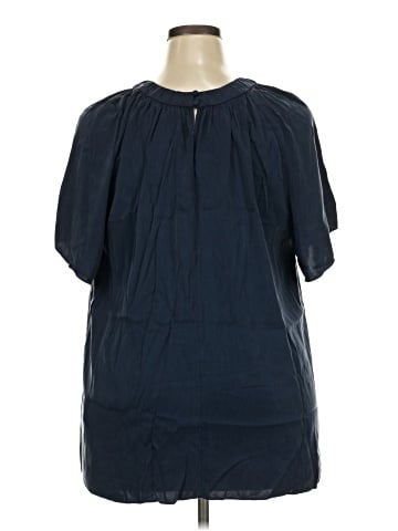 Universal Standard Short Sleeve Blouse (view 2)