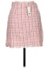Francesca's 100% Polyester Tweed Pink Casual Skirt Size M - photo 2