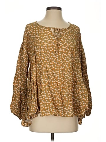 Easel 3/4 Sleeve Blouse (view 1)